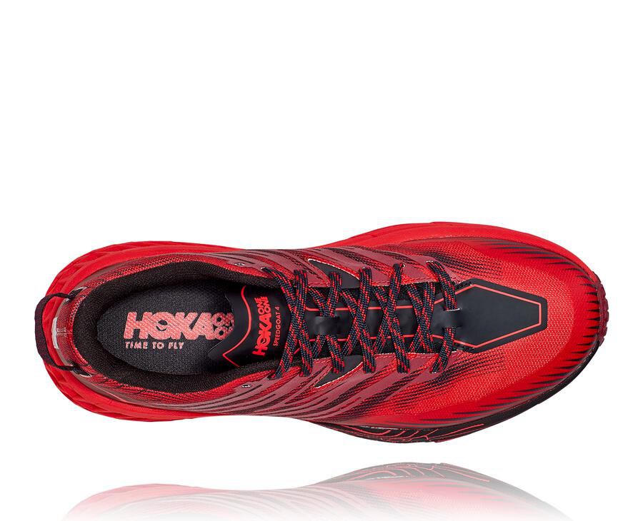 Tenis Trail Hoka One One Masculino Vermelhas - Speedgoat 4 - 016-FHQWNM